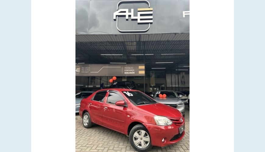 TOYOTA ETIOS - VERMELHO - 2016 Foto 1 (Grande)