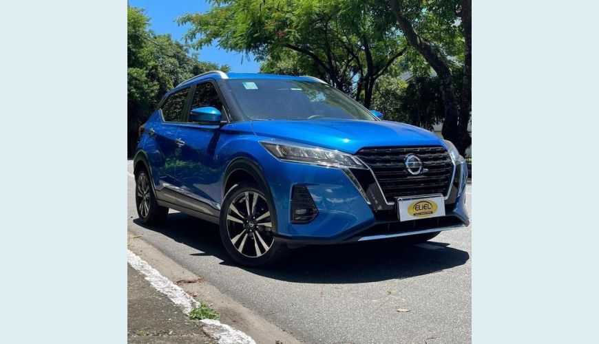 NISSAN KICKS EXCLUSIVE CVT FLEX AUT. 4P - AZUL - 2022 Foto 1 (Grande)