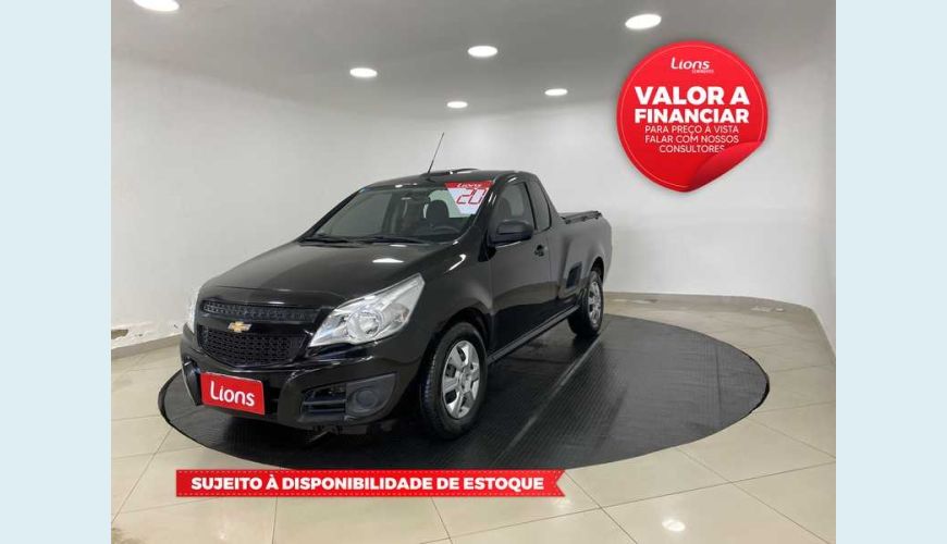 CHEVROLET MONTANA LS 1.4 FLEX MANUAL 2P - PRETO - 2020 Foto 1 (Grande)