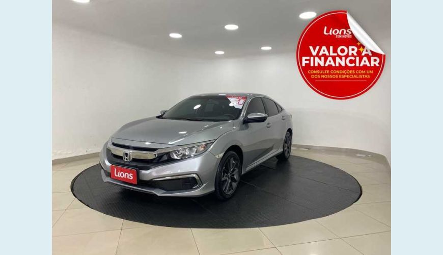 HONDA CIVIC LX 2.0 FLEX AUT. 4P - PRATA - 2020 Foto 1 (Grande)