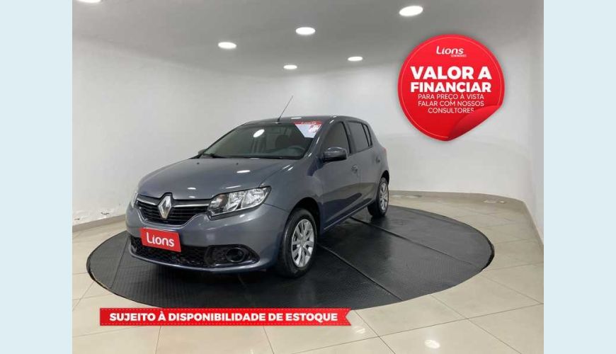 RENAULT SANDERO EXPRESSION 1.6 16V FLEX MANUAL 4P - CINZA - 2018 Foto 1 (Grande)