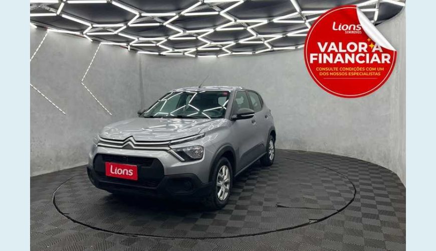 CITROËN C3 LIVE PACK 1.0 FLEX MANUAL 4P - PRATA - 2023 Foto 1 (Grande)
