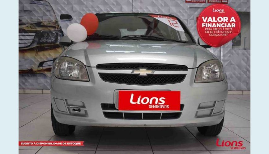 CHEVROLET CELTA LT 1.0 FLEX MANUAL 4P - PRATA - 2012 Foto 1 (Grande)