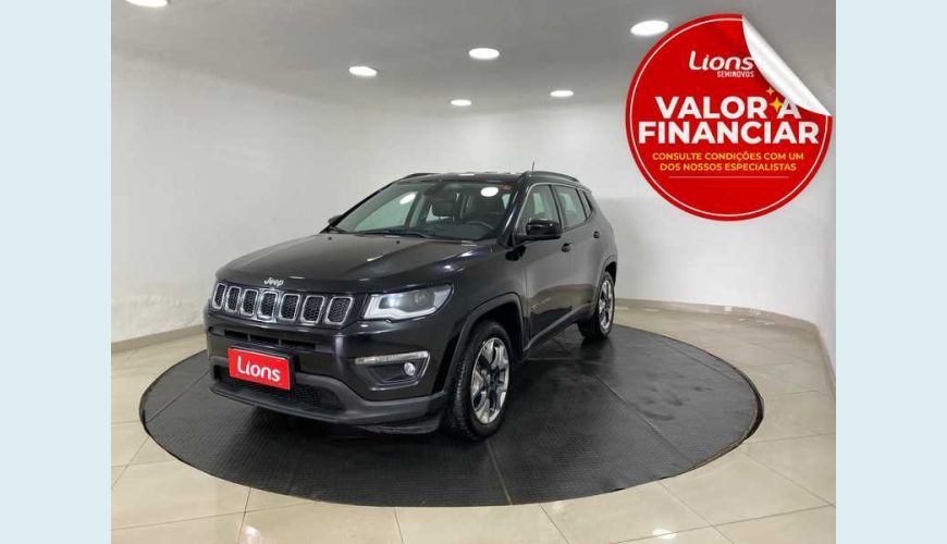 JEEP COMPASS LONGITUDE 2.0 FLEX AUT. 4P - PRETO - 2020 Foto 1 (Grande)