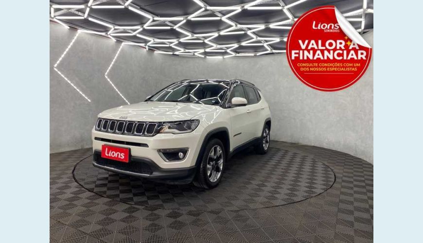 JEEP COMPASS LIMITED 2.0 FLEX AUT. 4P - BRANCO - 2018 Foto 1 (Grande)