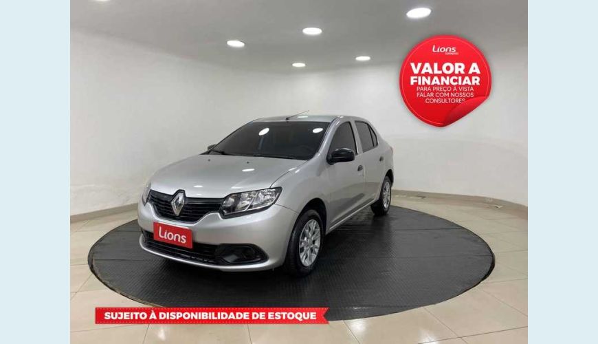 RENAULT LOGAN AUTHENTIQUE 1.0 12V FLEX MANUAL 4P - PRATA - 2018 Foto 1 (Grande)