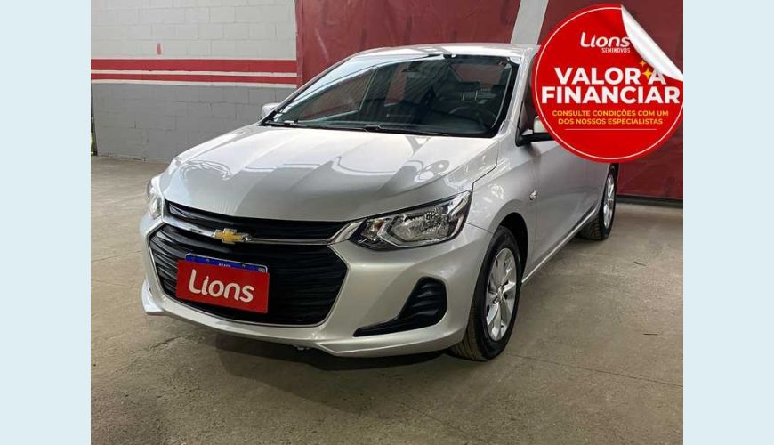 CHEVROLET ONIX PLUS LT 1.0 FLEX MANUAL 4P - PRATA - 2021 Foto 1 (Grande)
