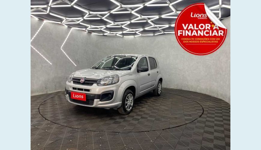 FIAT UNO ATTRACTIVE 1.0 FLEX MANUAL 4P - PRATA - 2021 Foto 1 (Grande)