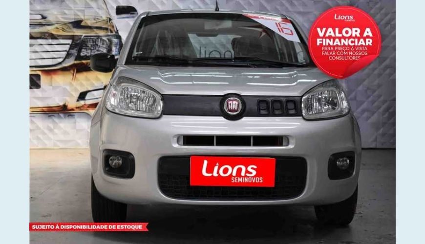 FIAT UNO ATTRACTIVE 1.0 FLEX MANUAL 4P - PRATA - 2016 Foto 1 (Grande)