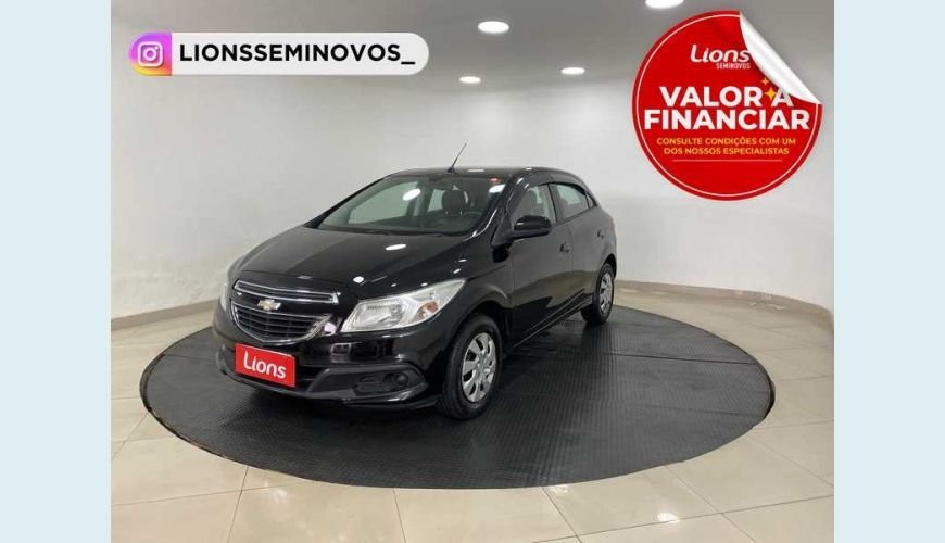 CHEVROLET CHEVROLET ONIX LT 1.0 FLEX MANUAL 4P - PRETO - 2014 Foto 1 (Grande)