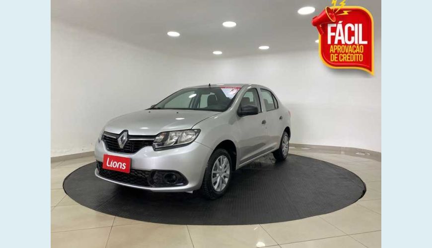 RENAULT RENAULT LOGAN AUTHENTIQUE 1.0 12V FLEX MANUAL 4P - PRATA - 2018 Foto 1 (Grande)