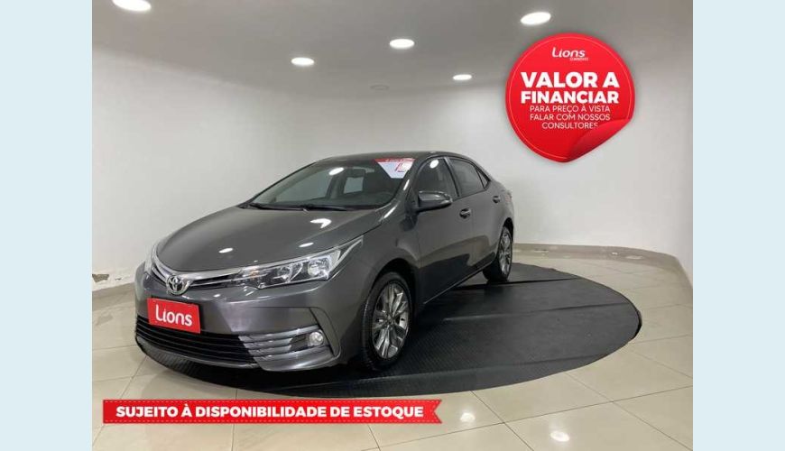 TOYOTA COROLLA 2.0 XEI MULTI-DRIVE S (FLEX) - CINZA - 2019 Foto 1 (Grande)