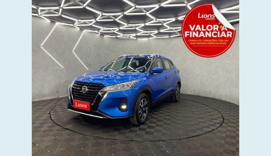 NISSAN KICKS SENSE 1.6 FLEX AUT. 4P - AZUL - 2022 Foto 1 (Grande)