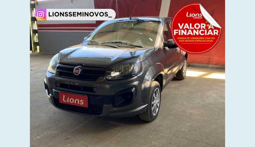 FIAT UNO ATTRACTIVE 1.0 FLEX MANUAL 4P - CINZA - 2021 Foto 1 (Grande)