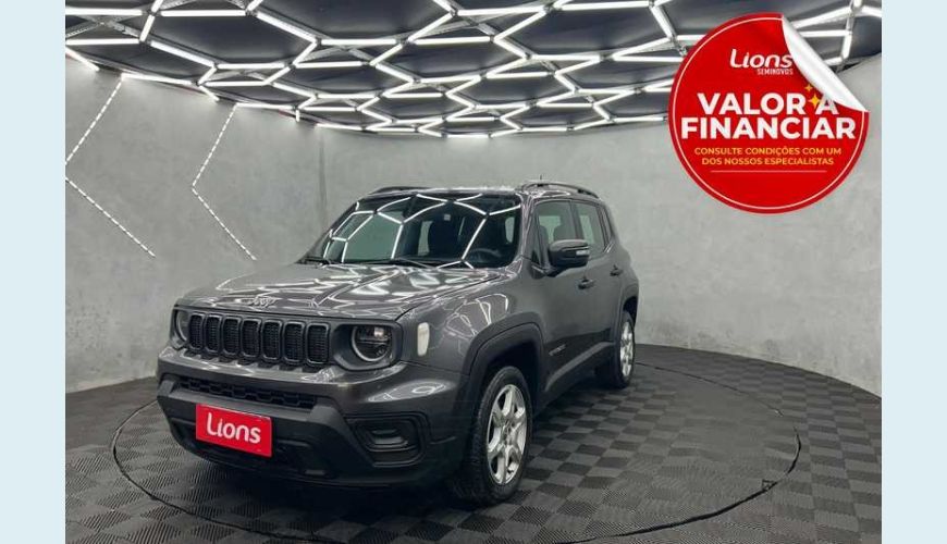 JEEP RENEGADE SPORT T270 1.3 TURBO FLEX AUT. 4P - CINZA - 2023 Foto 1 (Grande)