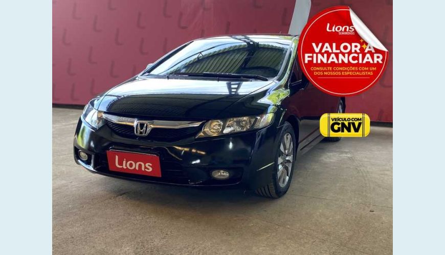 HONDA CIVIC NEW LXL 1.8 I-VTEC (COURO) (FLEX) - PRETO - 2011 Foto 1 (Grande)