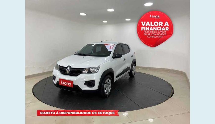 RENAULT RENAULT KWID INTENSE 1.0 12V FLEX MANUAL 4P - BRANCO - 2018 Foto 1 (Grande)