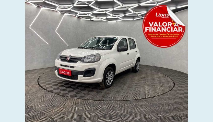 FIAT FIAT UNO ATTRACTIVE 1.0 8V FLEX MANUAL 4P - BRANCO - 2020 Foto 1 (Grande)