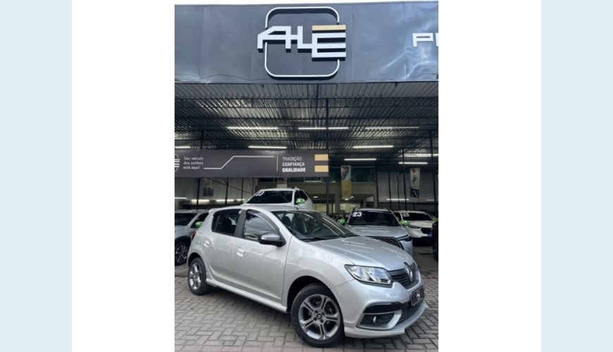 RENAULT RENAULT SANDERO FLEX MANUAL 4P - PRATA - 2019 Foto 1 (Grande)
