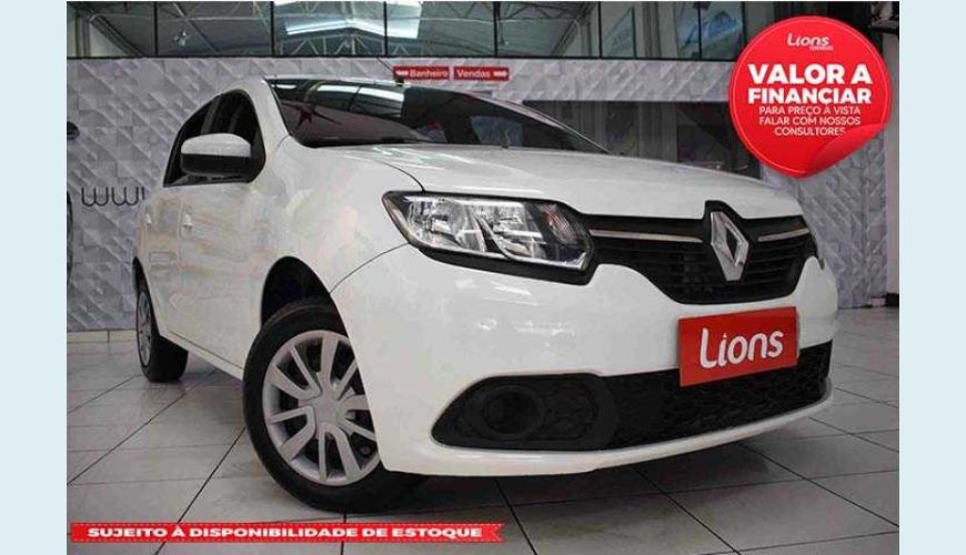 RENAULT RENAULT SANDERO EXPRESSION 1.6 8V FLEX MANUAL 4P - BRANCO - 2015 Foto 1 (Grande)