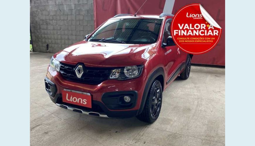 RENAULT RENAULT KWID OUTSIDER 1.0 FLEX MANUAL 4P - VERMELHO - 2020 Foto 1 (Grande)