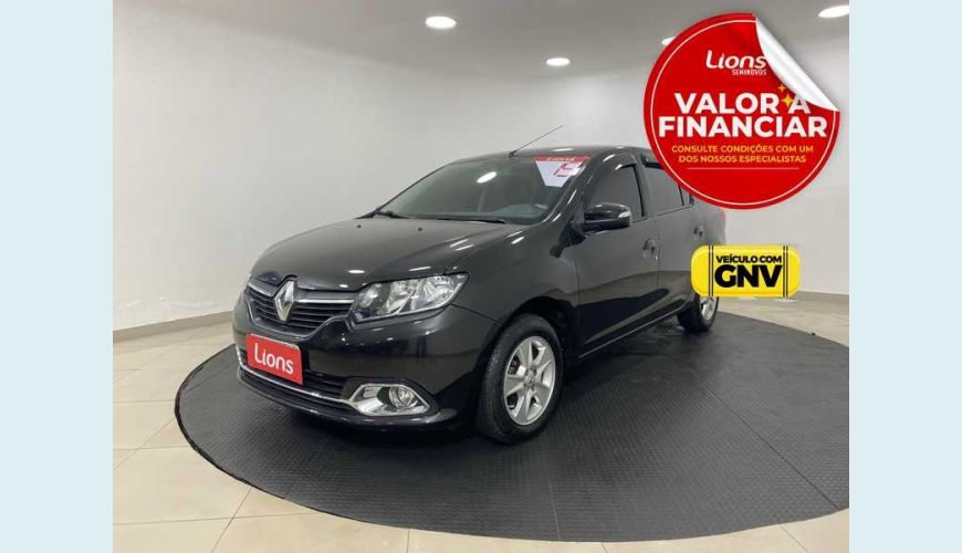 RENAULT LOGAN DYNAMIQUE 1.6 8V FLEX MANUAL 4P - PRETO - 2015 Foto 1 (Grande)
