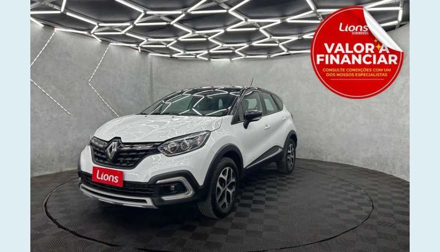 RENAULT RENAULT CAPTUR INTENSE 1.3 TURBO FLEX AUT. 4P - BRANCO - 2023 Foto 1 (Grande)