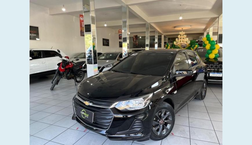 CHEVROLET ONIX LT2 1.0 TURBO FLEX MANUAL 4P - PRETO - 2021 Foto 1 (Grande)