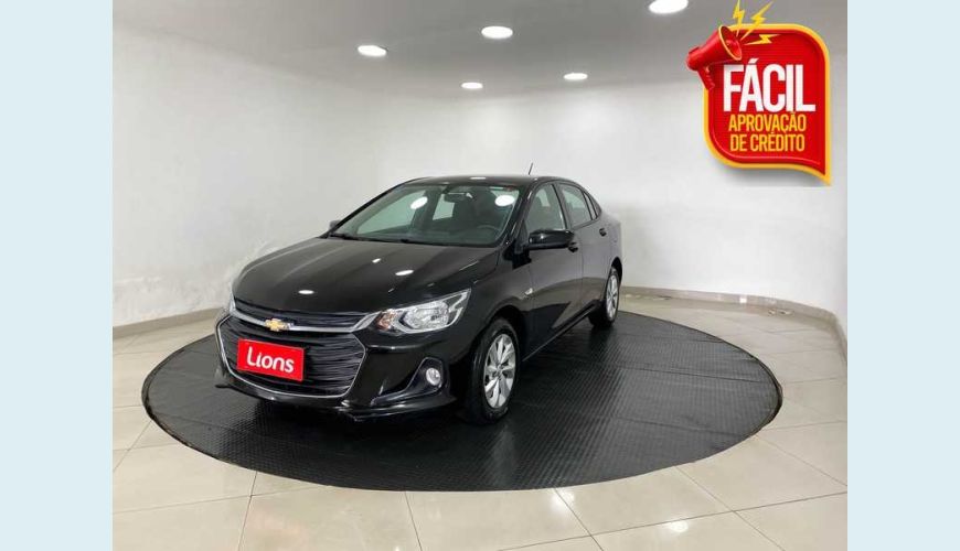 CHEVROLET ONIX PLUS LT TURBO 1.0 FLEX MANUAL 4P - PRETO - 2020 Foto 1 (Grande)