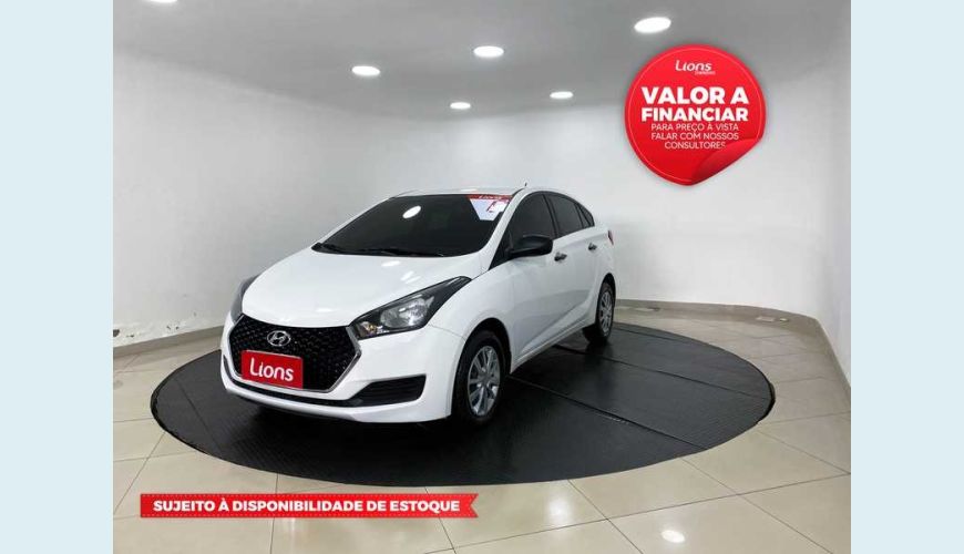 HYUNDAI HB 20S UNIQUE 1.0 FLEX MANUAL 4P - BRANCO - 2019 Foto 1 (Grande)