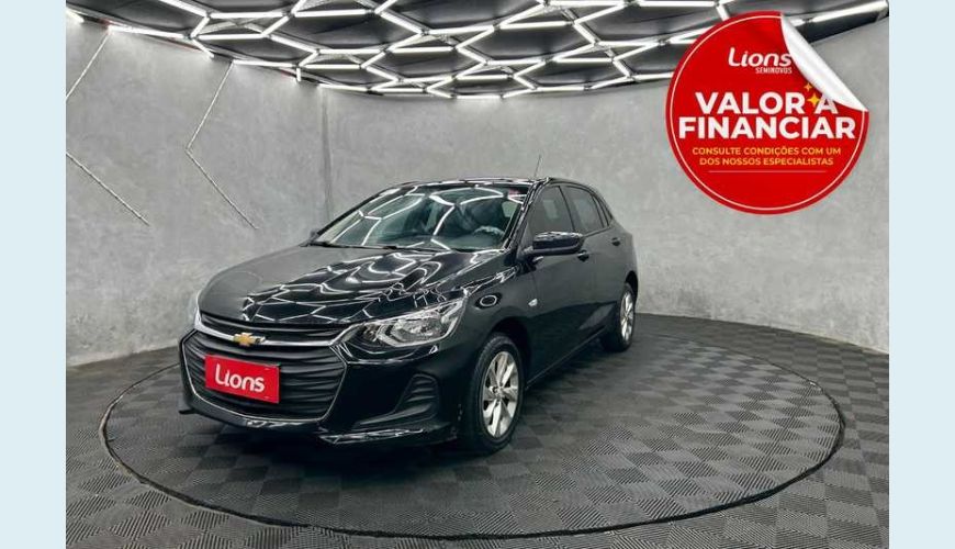 CHEVROLET ONIX LT 1.0 FLEX MANUAL 4P - PRETO - 2022 Foto 1 (Grande)