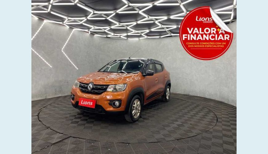 RENAULT KWID INTENSE 1.0 12V FLEX MANUAL 4P - LARANJA - 2018 Foto 1 (Grande)