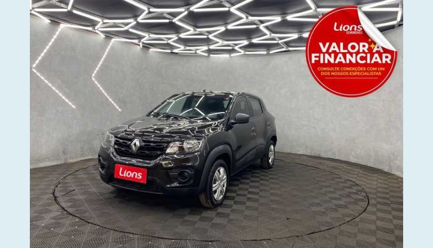 RENAULT KWID ZEN 1.0 12V FLEX MANUAL 4P - PRETO - 2021 Foto 1 (Grande)