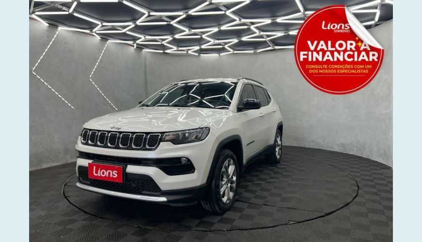 JEEP COMPASS LONGITUDE 1.3 T270 FLEX AUT. 4P - BRANCO - 2022 Foto 1 (Grande)