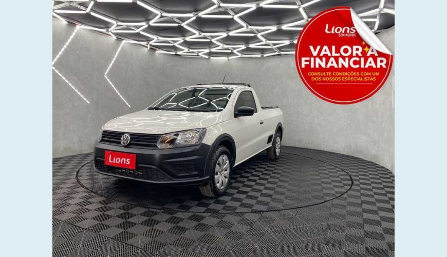 VOLKSWAGEN SAVEIRO ROBUST 1.6 MSI CS FLEX MANUAL 2P - BRANCO - 2018 Foto 1 (Grande)