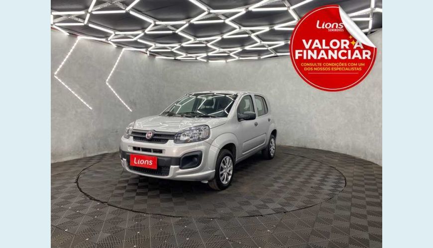 FIAT UNO ATTRACTIVE 1.0 FLEX MANUAL 4P - PRATA - 2021 Foto 1 (Grande)