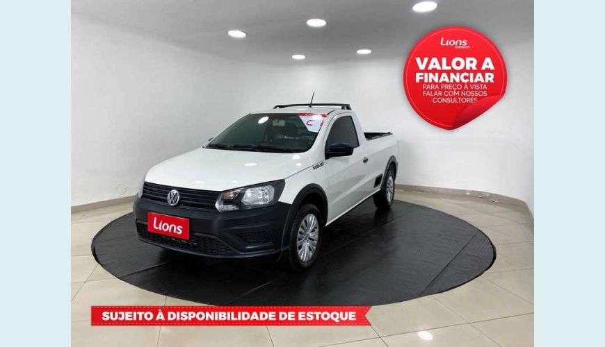 VOLKSWAGEN SAVEIRO ROBUST 1.6 MSI FLEX MANUAL 2P - BRANCO - 2021 Foto 1 (Grande)