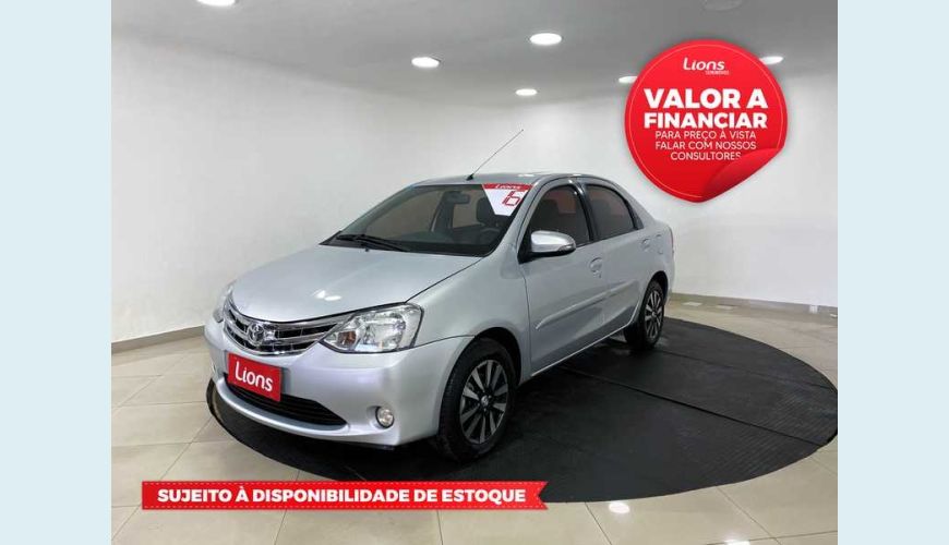 TOYOTA ETIOS SEDAN XLS 1.5 FLEX MANUAL 4P - PRATA - 2016 Foto 1 (Grande)
