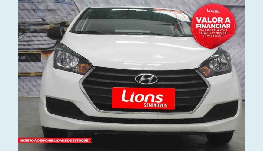 HYUNDAI HB 20 COMFORT PLUS 1.0 TURBO FLEX MANUAL 4P - BRANCO - 2017 Foto 1 (Grande)