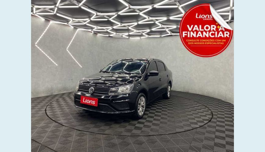 VOLKSWAGEN VOYAGE 1.6 FLEX MANUAL 4P - PRETO - 2022 Foto 1 (Grande)