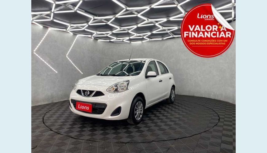 NISSAN MARCH S 1.0 12V FLEX MANUAL 4P - BRANCO - 2019 Foto 1 (Grande)