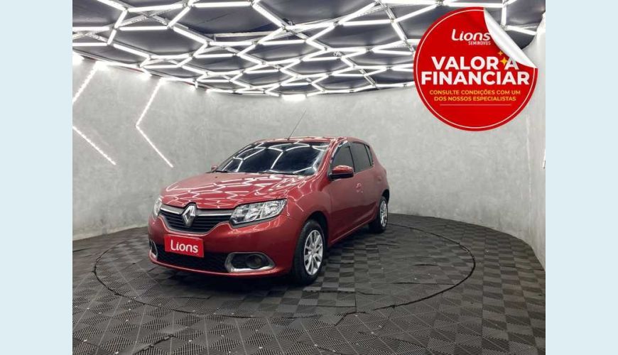 RENAULT SANDERO EXPRESSION 1.6 16V FLEX MANUAL 4P - VERMELHO - 2018 Foto 1 (Grande)