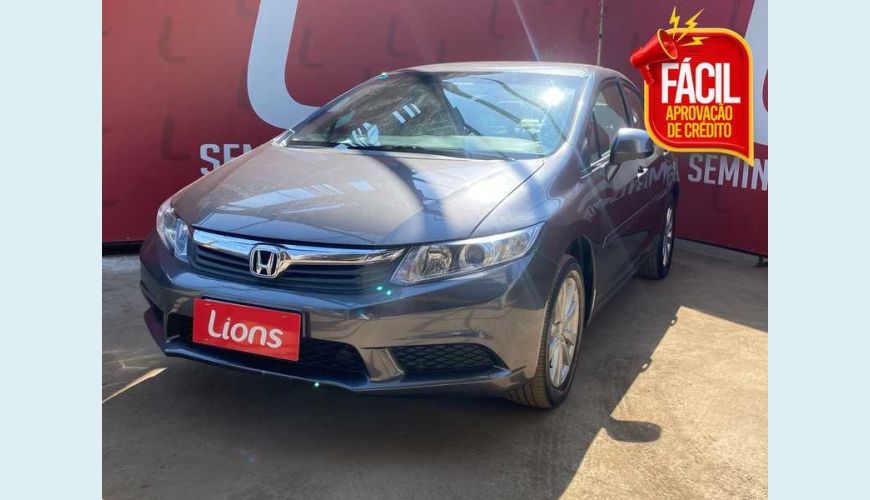 HONDA CIVIC LXS 1.8 I-VTEC FLEX AUT. 4P - CINZA - 2016 Foto 1 (Grande)