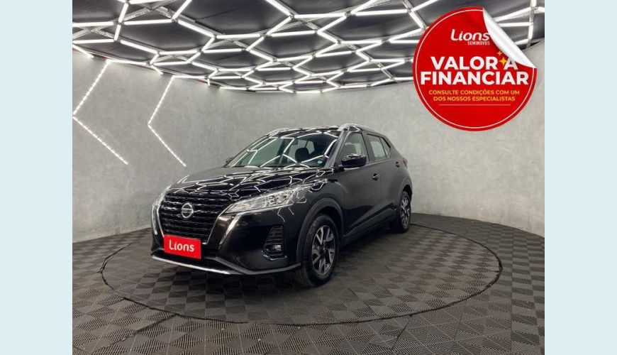 NISSAN KICKS SENSE 1.6 FLEX MANUAL 4P - PRETO - 2022 Foto 1 (Grande)