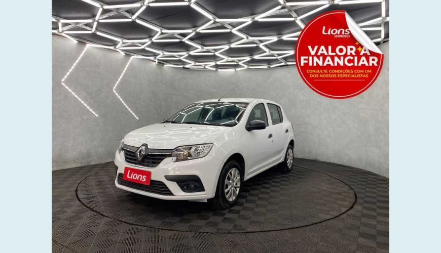 RENAULT SANDERO LIFE 1.0 12V FLEX MANUAL 4P - BRANCO - 2021 Foto 1 (Grande)