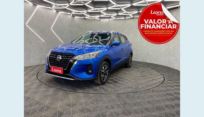 NISSAN KICKS SENSE 1.6 FLEX AUT. 4P - AZUL - 2022 Foto 1 (Grande)