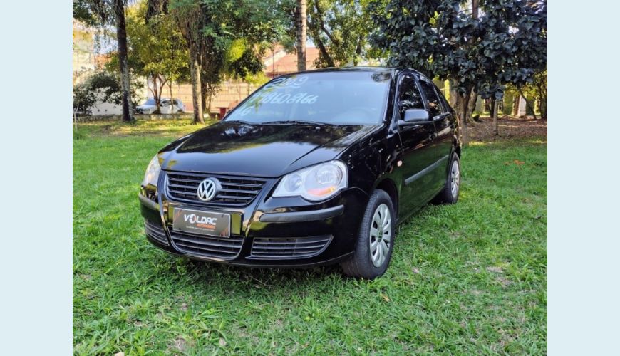 VOLKSWAGEN POLO SEDAN FLEX MANUAL 4P - PRETO - 2009 Foto 1 (Grande)