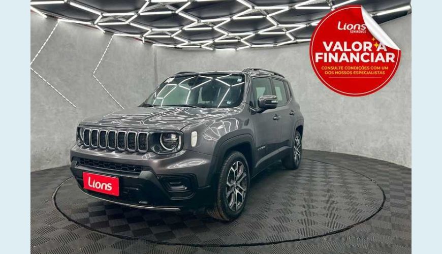 JEEP JEEP RENEGADE LONGITUDE T270 1.3 TURBO FLEX MANUAL 4P - CINZA - 2023 Foto 1 (Grande)
