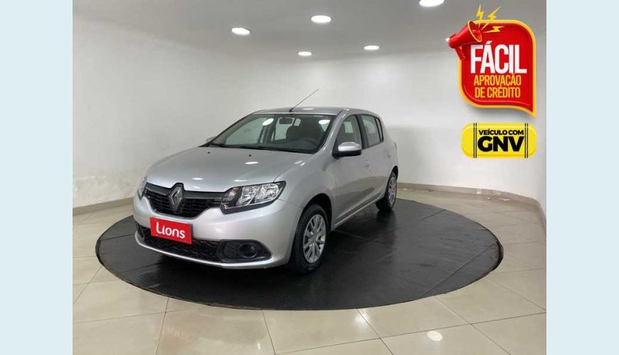 RENAULT RENAULT SANDERO AUTHENTIQUE 1.0 12V FLEX MANUAL 4P - PRATA - 2019 Foto 1 (Grande)