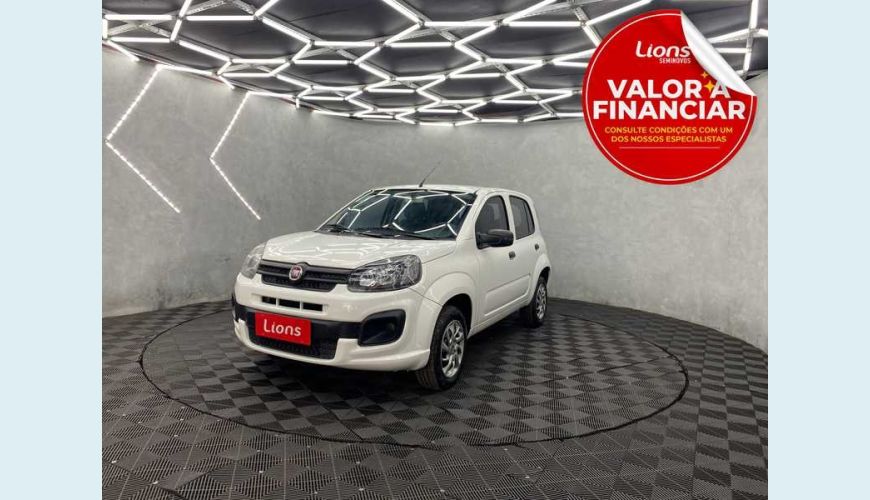 FIAT FIAT UNO ATTRACTIVE 1.0 8V FLEX MANUAL 4P - BRANCO - 2020 Foto 1 (Grande)